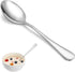 Dinner Spoon Set,16 Pcs 7.3" Tablespoons,Premium Food Grade 18/10 Stainless Steel Spoons,Durable Metal Spoons,Tablespoon,Silverware Spoons Only,Mi...
