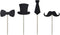 Cupcake Toppers Mini Black Bowtie Mustache Hat Neckcloth Adult Ceremony Birthday Celebration Decorations DIY Home Baby Shower Theme Party Food Fru...
