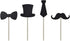 Cupcake Toppers Mini Black Bowtie Mustache Hat Neckcloth Adult Ceremony Birthday Celebration Decorations DIY Home Baby Shower Theme Party Food Fru...