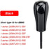 Short Type Black Car Automatic AT Short Long Gear Stick Shift Gear Knob Compatible with B-MW E81 E82 E87 E90 E91 E92 E93 E36 E38 E39 E46 Z4 Z3 E53...