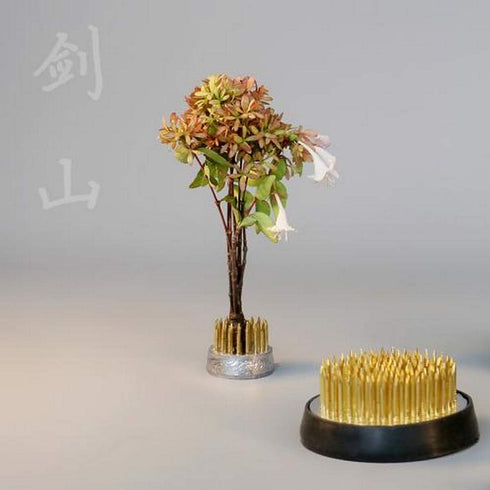 JapanBargain 3149, Japanese Ikebana Kenzan Flower Frog for Flower Arrangements Brass Floral Arranging Pin Needle Holder Made in Japan, 2-1/4" Diam...