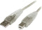 StarTech.com Transparent USB 2.0 Cable - A to B - USB cable - USB (M) to USB Type B (M) - USB 2.0 - 6 ft - molded - transparent (USB2HAB6T)...