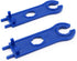 2Pcs Blue Home Improvement Tools 2Pcs Solar Panel MC4 Connector Spanner Wrench Quick Connect Disconnect Tool Hand Tools Multi Handyman Tool Multit...