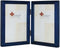 Lawrence Frames Hinged Double Blue Wood Picture Frame, Gallery Collection, 4 by 6-Inch...