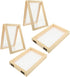 TOYANDONA 4Pcs Wooden Paper Making Screen, Paper Making Mould and Deckle Wooden Paper Making Frame for DIY Paper Crafts (5 x 7)...