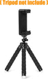 Universal Cell Phone Tripod Mount Adapter, Phone Holder Clip Connector Head Used for Monopod Selfie Stick Travel Mini Flexible Tripod and More, 1 ...