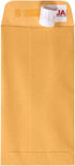 JAM PAPER #7 Coin Business Envelopes with Peel and Seal Closure - 3 1/2 x 6 1/2 - Brown Kraft Manila - 50/Pack...