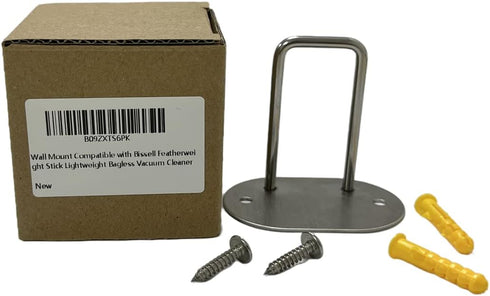 Wall Mounted Accessories Bracket Compatible with Bissell Featherweight Stick Lightweight Bagless Vacuum,Model 2030,2033,2033M,20336,20334,20339...