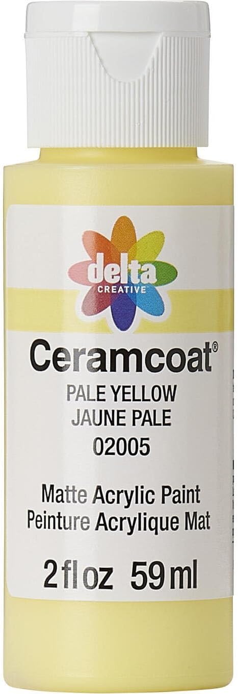 Delta Creative Ceramcoat Acrylic Paint in Assorted Colors (2 oz), 2005, Pale Yellow...