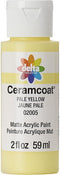 Delta Creative Ceramcoat Acrylic Paint in Assorted Colors (2 oz), 2005, Pale Yellow...