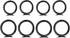 NewZenro 8Pcs Surgical Stainless Steel 16G Sleeper Cartilage Daith Tiny Small Hoop Earrings Mini Septum Hinged Clicker Nose Ring for Women Men Gir...