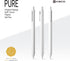 Kaco PURE Gel Pens White with Black Ink, 20 Pieces 0.5 mm Fine Point Aesthetic Pens for Journaling Stationery Office Supplies (20 White with Black...