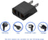 (Black-5pcs) American Standard Plug to 2 Hole sockets Travel Conversion Plugs,EU Socket to US Plug?Adapter Europe to USA, Europe to America Travel...