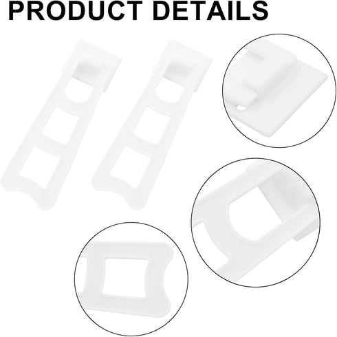 12pcs Easel Back Stand, Plastic Picture Frame Easel Backs, White Adhesive Easel Back Support, Easel Back Frame Holder with 1pcs Screwdriver...