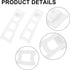 12pcs Easel Back Stand, Plastic Picture Frame Easel Backs, White Adhesive Easel Back Support, Easel Back Frame Holder with 1pcs Screwdriver...