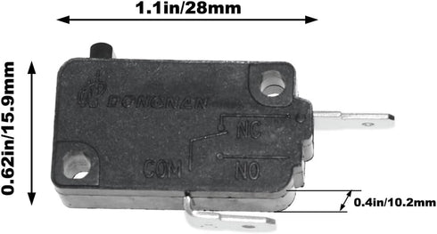 3PCS Micro Switch KW3AT-16A Microwave Oven Door Switch Replacement Part High Temperature Resistance......