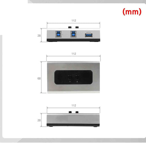 USB3.0 Manual Sharing Switch for USB Device USBHUB Printer Scanner Two Computers (A/B Switch)...