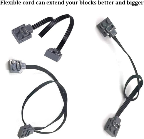 Power Functions Extension Wire Cord Connectors 19.69inch 50cm Compatible with legoeds MOC Motor 8886 8871 8870 LED Light Link Line 8869 Switch for...