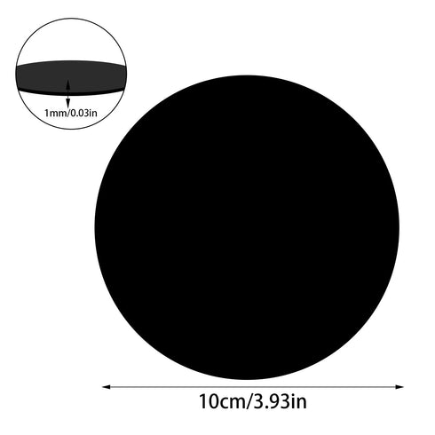 DARENYI 30Pcs 4 inch Black Acrylic Discs Acrylic Circle Blanks, Round Acrylic Sheets Boards 0.04inch Thick Plexiglass Plastic Panels for DIY Craft...
