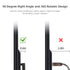 90 Degree Optical Audio Cable 12ft, Slim Digital SPDIF Toslink Cable, 360 Degree Right Angle Fiber Optic for Sound Bar, TV, PS4, Xbox, Home Theate...