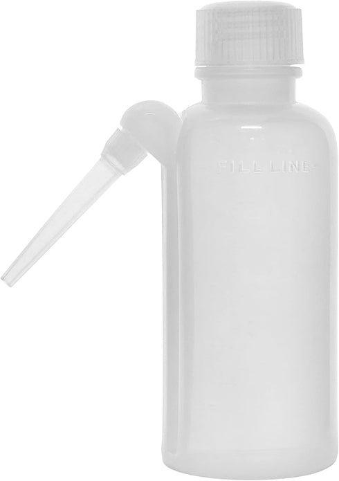 EISCO Wash Bottle, 125ml - Polyethylene - Translucent, Unbreakable - Screw Cap with Down Spout for Dispensing Liquid Labs...