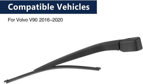 X AUTOHAUX 350mm 14" Car Rear Windshield Wiper Blade Arm Set for Volvo V90 16-20...
