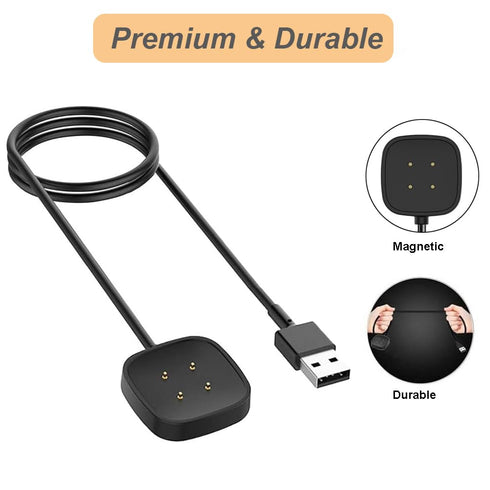 Charger for Fitbit Sense/Sense 2/Versa 3/Versa 4, Replacement USB Charging Cable for Versa 4/Versa 3/Sense 2/Sense (3.3ft/1m) (1)......