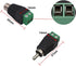 FULARR 20Pcs Professional RCA Connector Kit, 10 Pairs RCA Male Plug & Female Socket to AV Screw Terminal Block Audio Video Connector Adapter, for ...