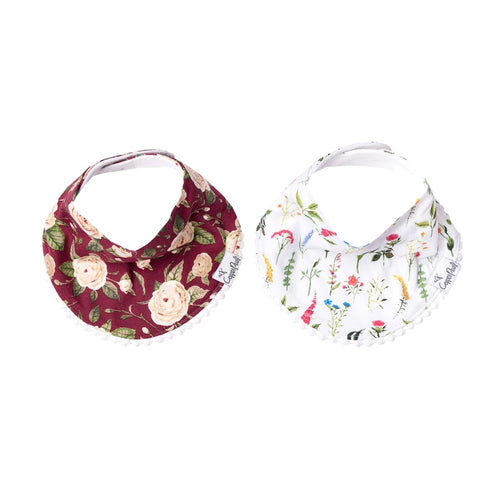 Copper Pearl Baby Bandana Drool Bibs for Drooling and Teething 2-Pack Fashion Bibs Gift Set for Girls “Scarlet...