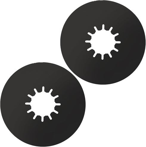 TonGass (2 Pack, Black) 5th Wheel Hitch Lube Plate 10in RV Camper Trailer Fifth Wheel Plate Wheel Accessories for 5th Wheel Trailer Safety Kit...