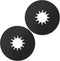 TonGass (2 Pack, Black) 5th Wheel Hitch Lube Plate 10in RV Camper Trailer Fifth Wheel Plate Wheel Accessories for 5th Wheel Trailer Safety Kit...