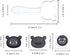 Bento Accessories Rice Ball Mold,Cartoon Panda Sushi Maker Mould Seaweed Cutter Bento Nori Kitchen Rice Mould for Kids PackedLunch Kitchen Tools...