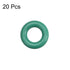 uxcell Fluorine Rubber O-Rings, 6mm OD 3mm ID 1.5mm Width FKM Seal Gasket for Vehicle Machinery Plumbing, Green, Pack of 20...