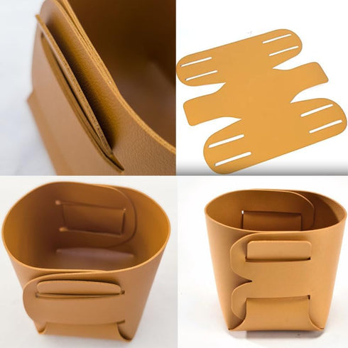 2 Pack Desktop Storage Box Organizer Collapsible Square Basket Bin Pen Holder for Makeup Brushes Gadget Cosmetic Pencil Lipstick Sunglasses Phone ...