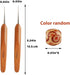 MORFEN 8PCS Dreadlock Crochet Hooks for Hair, Dreadlocks Crochet Needles(0.5mm+0.7mm) with Wood Beads, Dreadlock Needle Tools for Braid Craft, Dre...