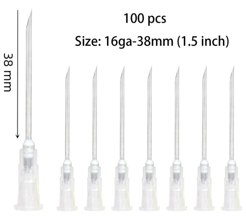 100 Pcs Measuring and Refilling Industrial Dispensing Accessories, for Inks, Perfume, Plants, Lab, Industry. (1.5inch 16Ga)...