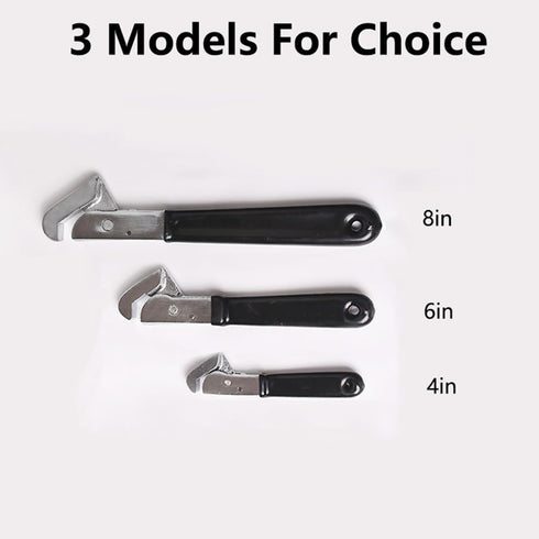 Mini Wrench 4 Inch Adjustable Plumbing Wrench Multi-Shape Adaptation Plumbing Grips Clamp Repair Hand Tool Black...