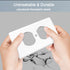 1-Gang Duplex Outlet Wall Plate Cover for Electrical outlets Unbreakable Polycarbonate Thermoplastic Outlet Cover Plate Receptacle Cover, Light Sw...