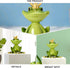 Holibanna Outdoor Statues - Frog Statue Collectible Frogs Toad Toads Royalty Fairy Tale Sculpture Garden Frog Figurine Sculpture Figure Green Frog...