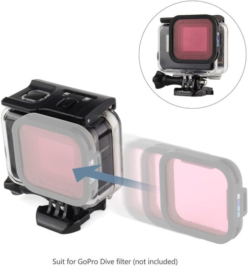 SOONSUN Waterproof Housing Case for GoPro Hero 7/6/5 Black Hero (2018), 45 Meters Underwater Protective Diving Housing Shell Case with Bracket Acc...
