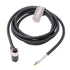M12 A Code Right Angle 8 pin Female to Open Shielded Industrial Aviation Sensor Cable for Automation Control I/O Fieldbus Module Device Network (R...