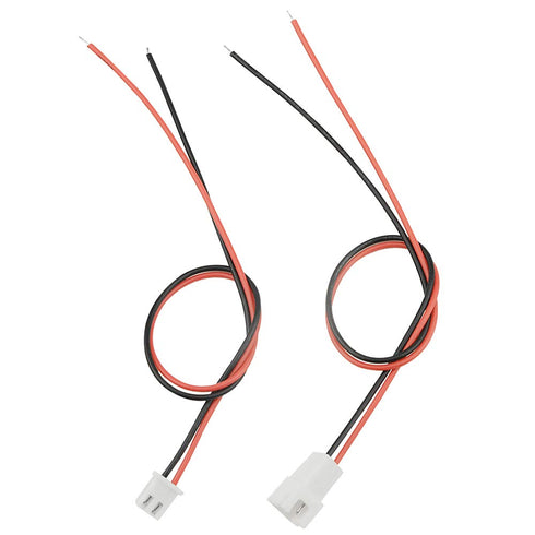 XINGYHENG 100Pcs (50Pairs) 2.54mm 2PIN Female and Male Connecting Plug with Red Black Terminal Connector Wire Cable Compatible with JST-XHP 200mm...