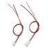 XINGYHENG 100Pcs (50Pairs) 2.54mm 2PIN Female and Male Connecting Plug with Red Black Terminal Connector Wire Cable Compatible with JST-XHP 200mm...