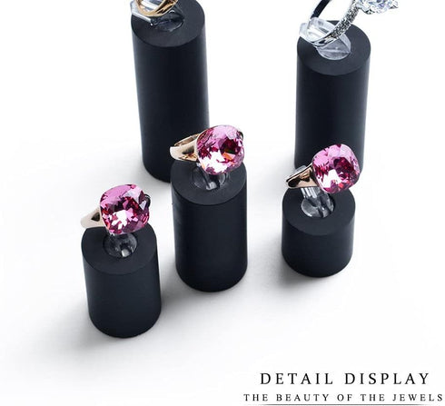 Oirlv Acrylic Jewelry Display Stand Ring Showcase Display Holder (7 PCS Rings Stand)...