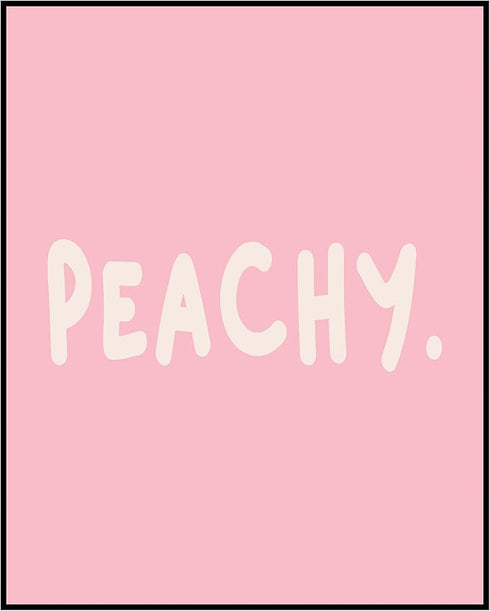 Posterizer 1 pcs-Peachy pink Cute Girly home decor-Inspirational Women's Art-Gifts for Women-Living Room Bedroom Decor- unframed wall art...
