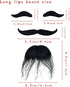 OJYUDD Self Adhesive Fake Eyebrows Beard,2 PCS Costume Facial Hair,Halloween Moustache Kit,Disguise Decoration for Masquerade Costume Party (Black...