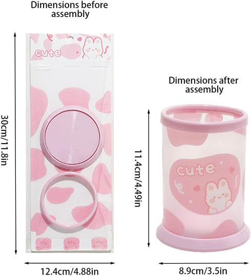 School Supplies,Pencil Holder for Desk Organizers,Cute Pencil Cup,Plastic Pen Cup,Portable Detachable Pen Holder,For Boys,Girls,kids,Teen(4Pack,Bl...