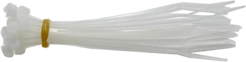 QualGear CT1-MC-200-P Self-Locking Cable Ties, Assorted, 200/Poly Bag, Green,black,yellow,orange...