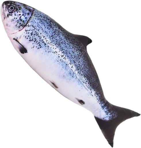24 Inch Simulation Fish Plush Toy Pillow Soft Fish Cushion Pillow Stuffed Animal Toy for Cat Pets or Kids Birthday Gifts...