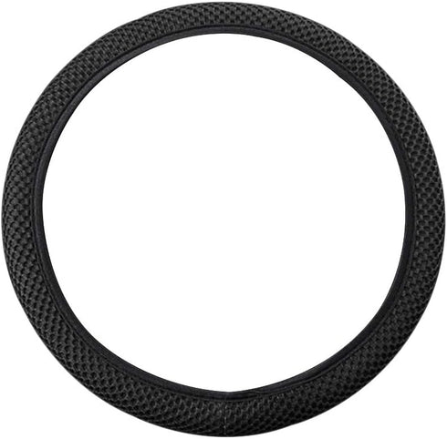 Elastic Stretch Steering Wheel Cover, Universal 15 Inch Automotive Steering Wheel Cover, Microfiber Breathable Ice Silk, Anti-Slip, Odorless, Easy...